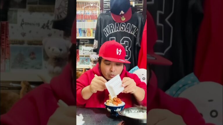 市販のキムチにちょい足しすればご飯何杯でも食べられるデブ #shorts