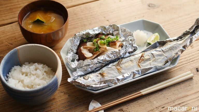 秋の味覚。洗い物は最小限「ふっくら秋刀魚定食」のレシピ 作り方