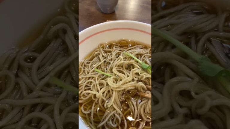 天ぷら蕎麦いただきます♪#shorts #蕎麦#天ぷら