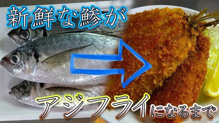 【わかりやすい】アジフライ用のさばき方（背開き）