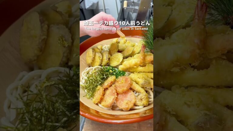 【衝撃】10人前!?埼玉一デカすぎた武蔵野うどん【さいたま市中央区】