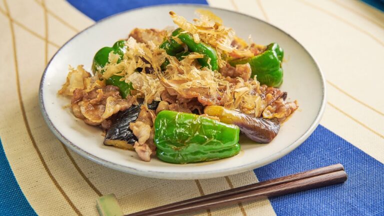 ごろごろ夏野菜と豚バラの焼き浸し