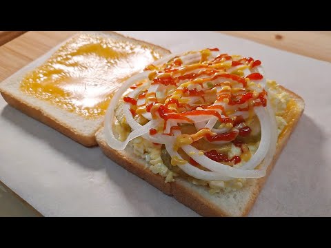 새로운 방식의 에그 토스트 !  이렇게 만들면 엄청 맛있어요!  Egg toast
