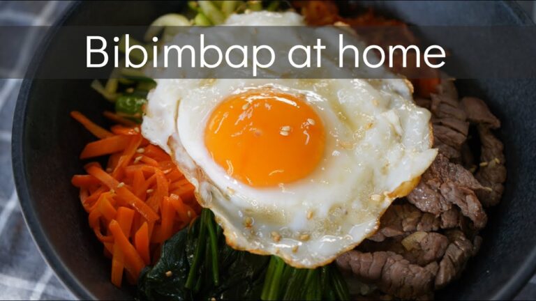 フライパンで野菜たっぷりビビンバを作りました！