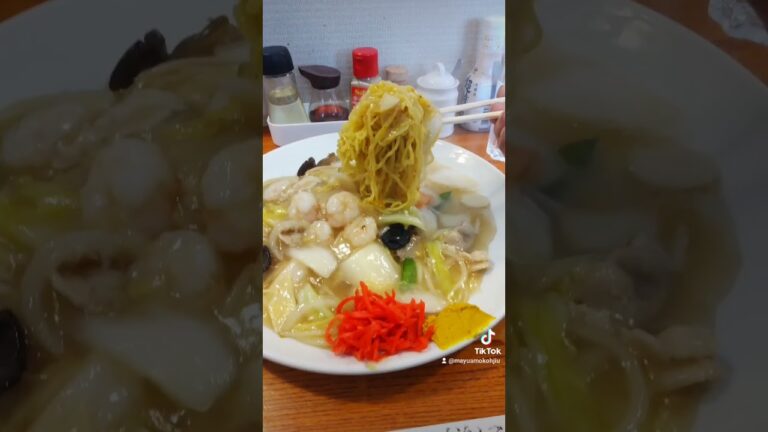 2023年2月9日北海道小樽　あんかけ焼きそば