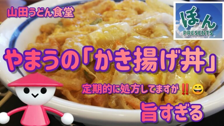 【山田うどん】かき揚げ丼💥定期的に食べてしまうその魔力に完敗😅👍