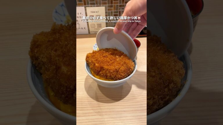 《東京で必ず食べて欲しい極厚かつ丼(Extremely thick katsudon, a must-try on your trip to Tokyo)》
