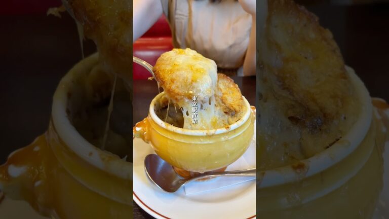 【東京駅】ブラッスリー・ヴィロン🥐熱々のオニオングラタンスープ🤤✨ #東京カフェ #東京グルメ