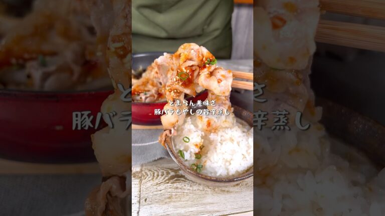 5分で完成！豚バラもやしの甘辛煮