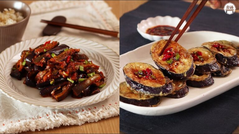 【韓国おかず】夏が終わる前にナスのおかず🍆ナスナムル､ナスチヂミの作り方