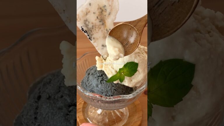 ダイエット中でも罪悪感なく食べれる！豆腐で作る糖質オフ胡麻アイス #おうちカフェ #カフェレシピ #料理動画 #おかし作り