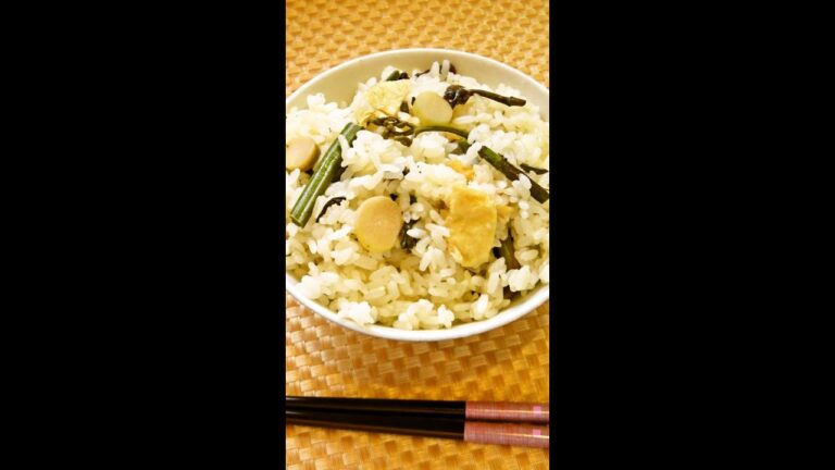 【レシピ動画】★炊飯器＆白だしで簡単♪山菜おこわ★料理動画チャンネル【hirokohのおだいどこ】 #Shorts