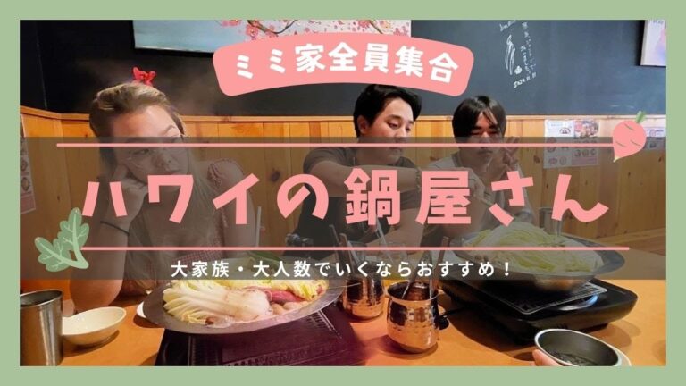 Vlog【 ミミファミ 家族全員集合 ごはん 】大家族には助けるコスパが良いレストラン  #hawaii #日常  #レストラン #家族vlog