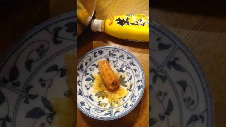 おうちおでん　ゴボ天　生姜醤油で　20220920