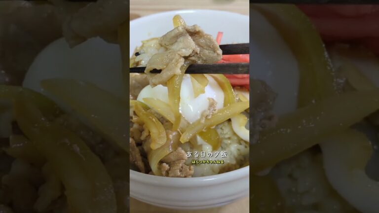 ご飯が進む甘辛ダレが美味しいジューシースタミナ豚丼　#夕飯