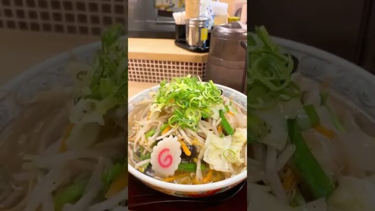 野菜たっぷり塩タンメン たっぷり野菜トッピング + 旨とろ角煮丼 / 五穀みそらーめん 味噌之介