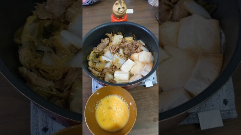 【調味料は３つ】豚すき焼き #ショート #cooking