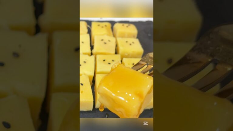 レンジで5分！しっとりもちもち濃厚さつまいもケーキを簡単レシピで作ってみました #shorts #お菓子作り