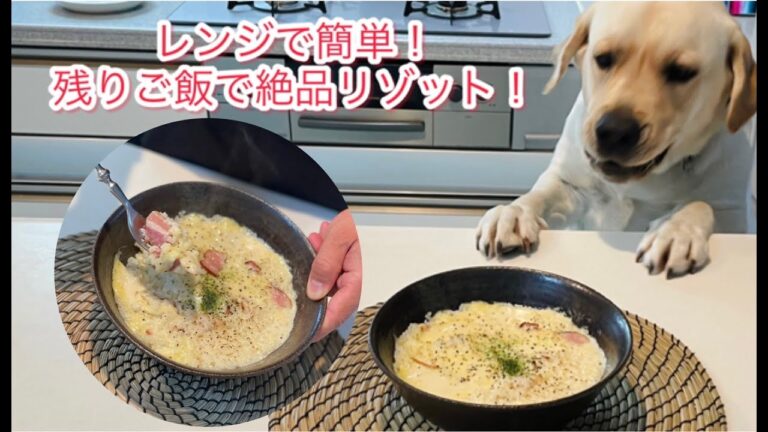 日本一簡単レンチン！残りご飯で絶品リゾット！【レンチンご飯】【リゾット】