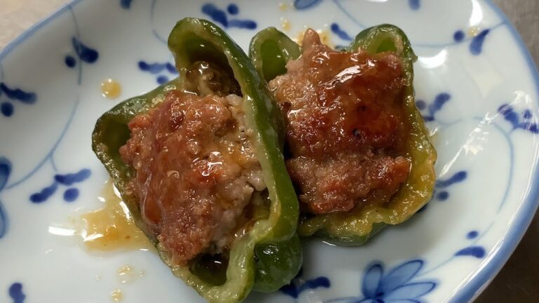 ピーマンの肉詰めはこれでいいんです！#shorts #あじはおいしい