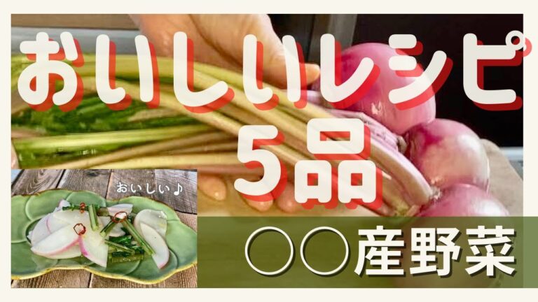 【簡単！1つの野菜で5品作る】旬の葉付きカブを使い切る！【料理動画】
