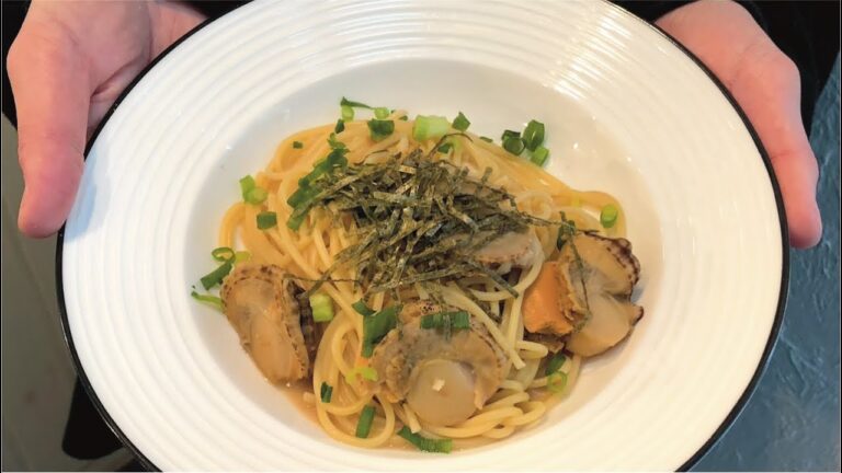 【パスタレシピ】帆立のガリバタ醤油パスタの作り方