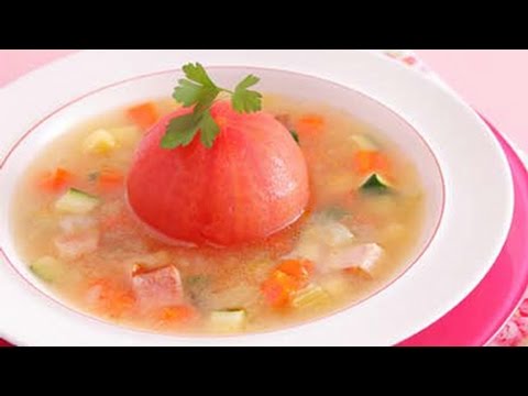 丸ごとトマトのスープ