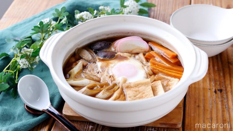 【みそ煮込みうどん】からだ温まる♪みそたっぷり！寒い季節に食べたくなる！