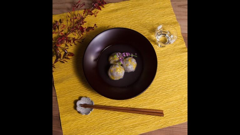 野菜たっぷりと里芋を合わせました！ 葛餡菊花まんじゅう ｜和食のレシピ集