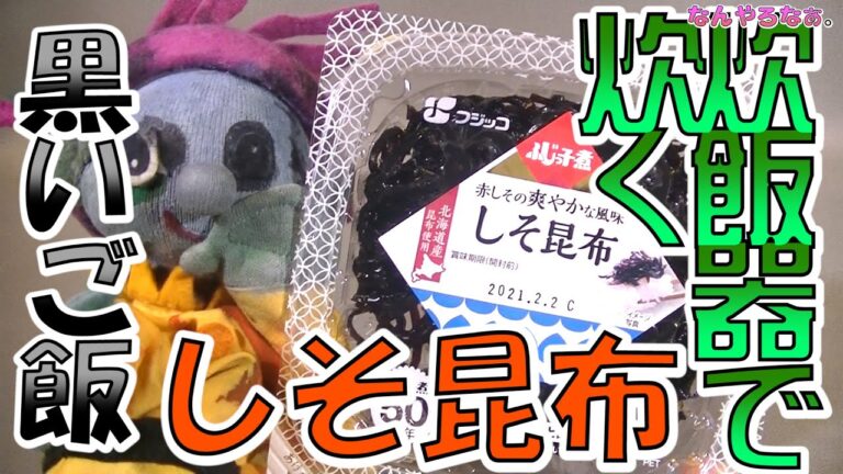【黒いご飯チャレンジ】しそ昆布を入れてご飯を炊くと黒くなる？〈なんやろなぁ。〉