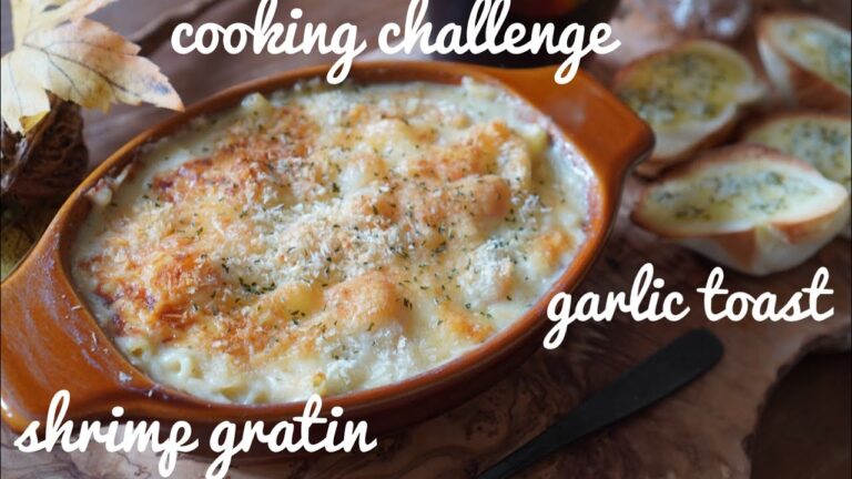 昨夜のシチューでエビグラタンを作ってみた【cooking challenge】１人暮らしクリエイター