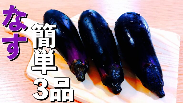 【簡単レシピ】なすを使った簡単レシピ3品1か月１万円生活14日目
