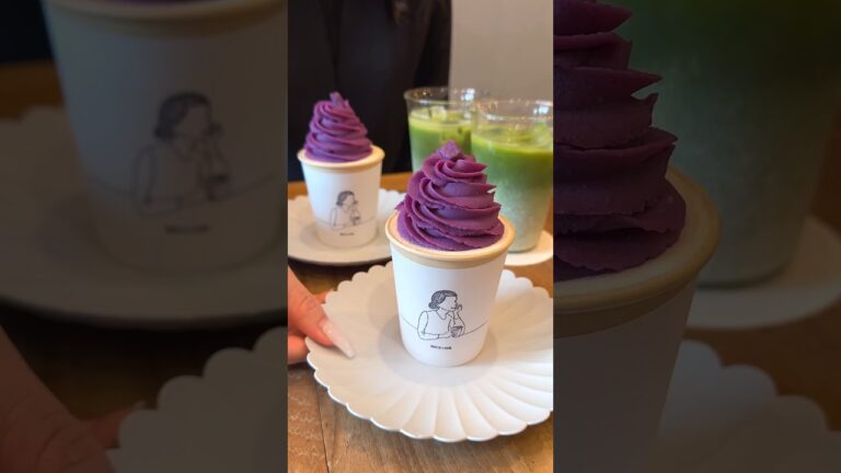 東京デートにおすすめの穴場おしゃれカフェ🍠店員さんめっちゃ親切だし可愛いカップに入ったケーキも絶品！ #東京グルメ