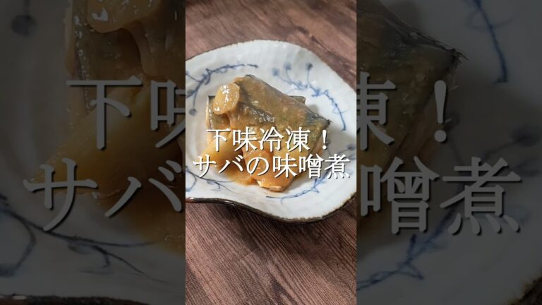 下味冷凍できて旨すぎるサバの味噌煮