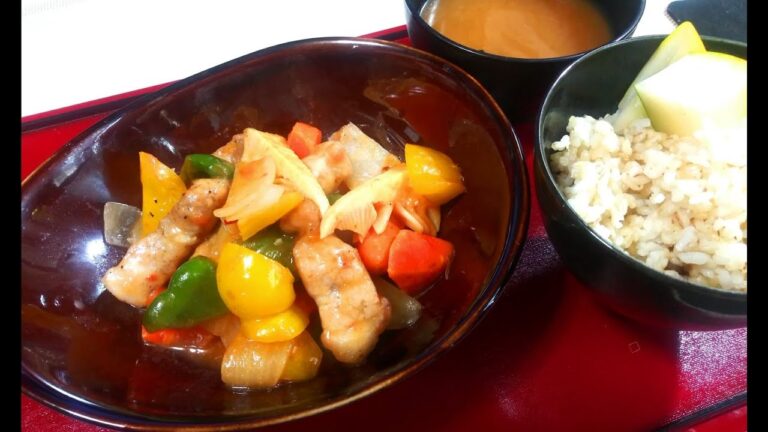 【変わり中華】 トマトソースとライムの酢豚 # 137　Sweet and sour pork with tomato sauce and lime