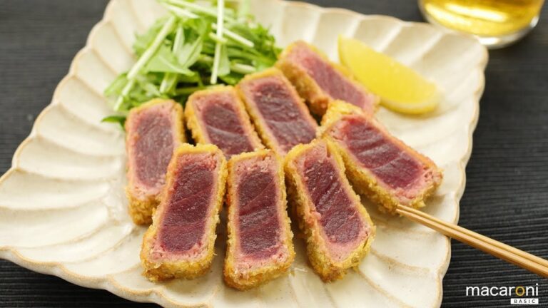 【基本のレシピ】サクサク衣の中には…！ お箸が 止まらない まぐろの レアカツ のレシピ 作り方