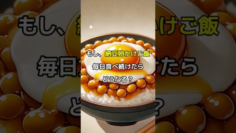 もし、納豆卵かけご飯を毎日食べるとどんな効果がある？#shorts #健康#納豆 #卵 #栄養