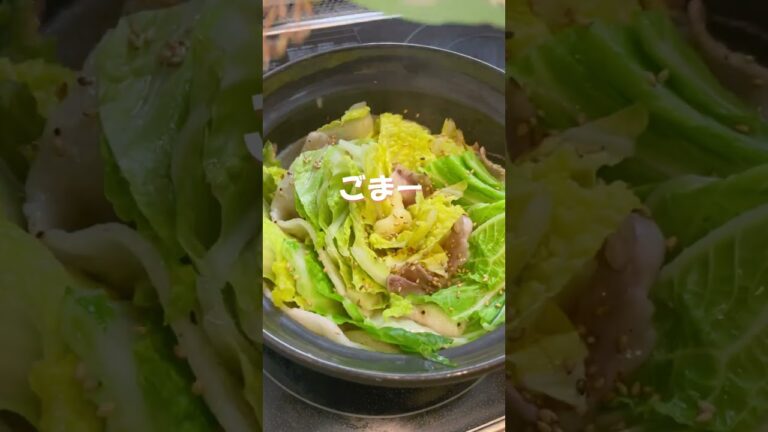 【噂のミルフィーユ】豚バラ白菜蒸し #shorts