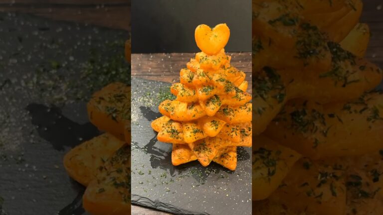 【300万回再生ポテトレシピ🥔】ポテトでクリスマスツリー作ってみたらヤバすぎた！#shorts