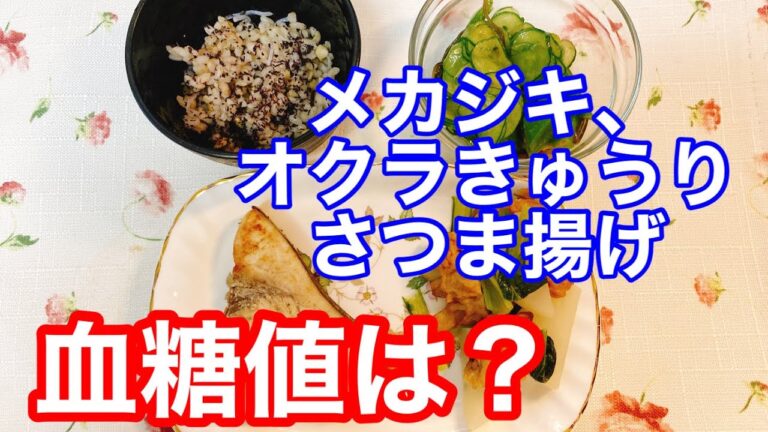 メカジキ、オクラきゅうり、さつま揚げ血糖値は？