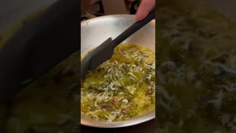 高菜としらすのペペロンチーノ【いくら食べても食べ飽きないパスタ】