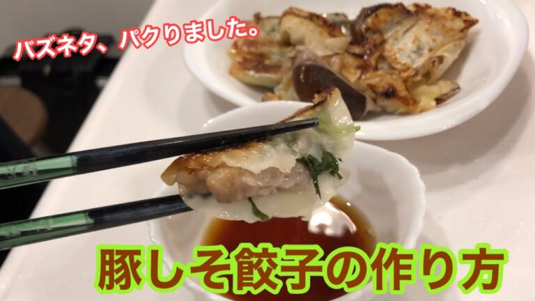 【簡単美味】豚しそ餃子作る