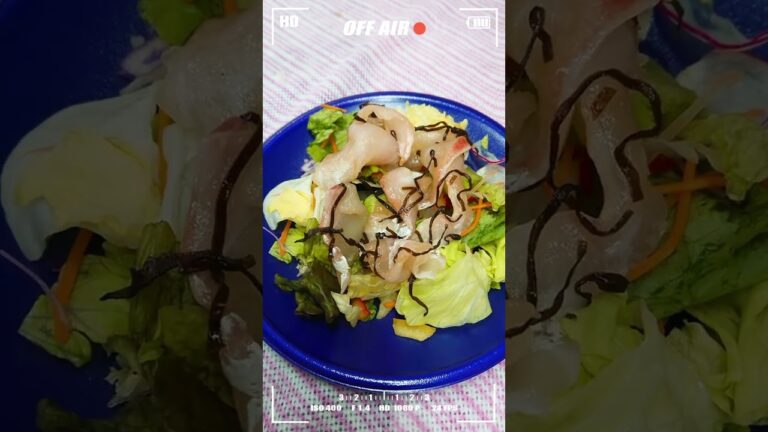 【簡単】真鯛のカルパッチョ？ 混ぜて盛ってかけるだけ😊