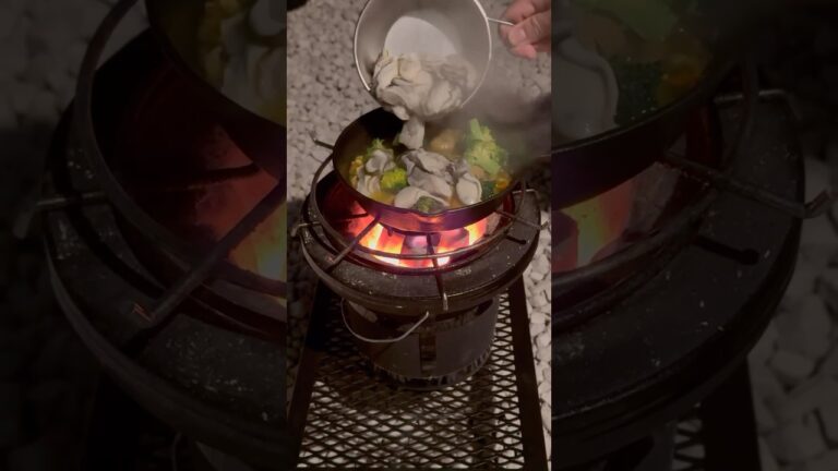 牡蠣のアヒージョ#七輪 #スキレット#牡蠣#アヒージョ