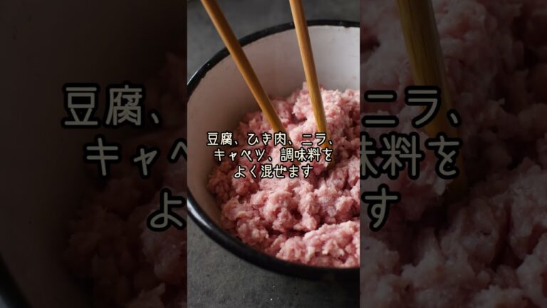 簡単！節約＆栄養満点の豆腐入り餃子の作り方#豆腐 #餃子 #簡単レシピ #節約レシピ #ヘルシー料理 #料理初心者 #家庭料理 #栄養満点 #時短料理 #かさ増しレシピ