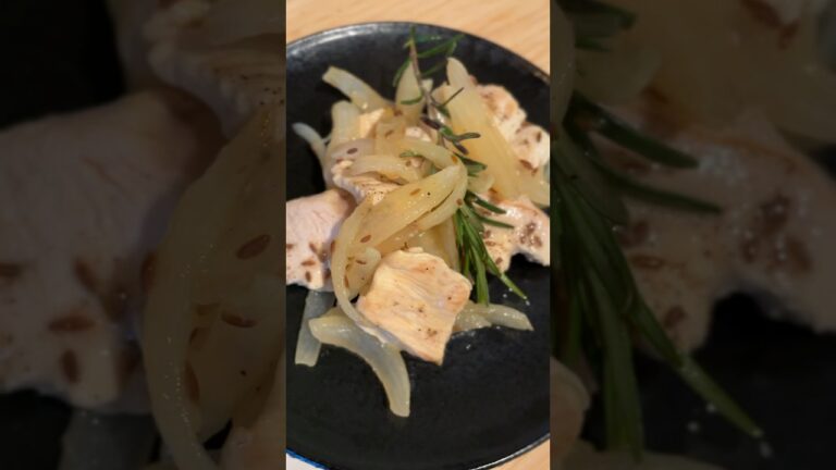 鶏むね肉のレモンハーブ煮 #フライパンレシピ