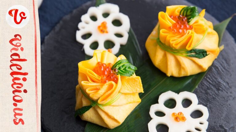 心躍る春色のお寿司♪茶巾寿司のつくり方｜How to make Chakin Sushi