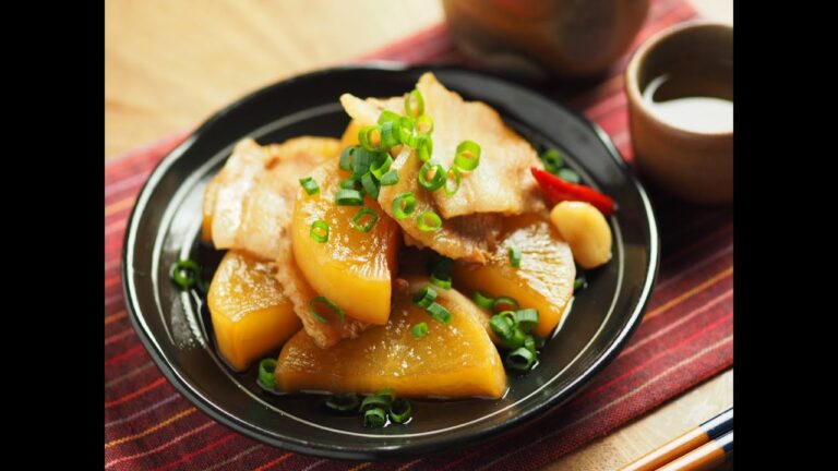 豚ばら大根、ぴり辛にんにく風味