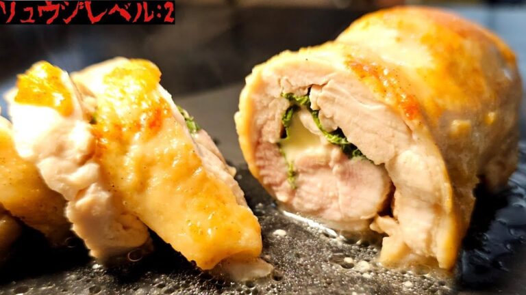 噛むとチーズが溢れだす。レンジで作る失敗無しの【チーズローストチキン】が永久保存レベルで旨い