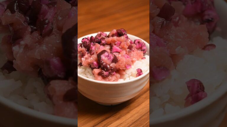 【漁師飯】マグロとしば漬けのなめろう丼 #急上昇 #マグロ